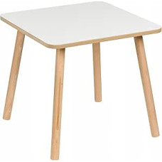 PlayPals Furniture Children's Table 50 x 50 x 47 cm - Square Wooden Table for Children's Room | MDF Play & Learning Table