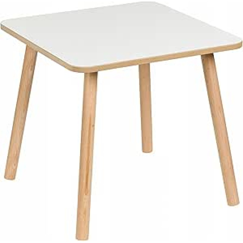 PlayPals Furniture Children's Table 50 x 50 x 47 cm - Square Wooden Table for Children's Room | MDF Play & Learning Table