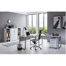 Office Furniture Complete Set Office Combination Office Edition in Sand Oak - Made in Germany - (Set 2)