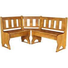 Koma Corner Bench, Solid Pine