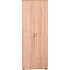 Inter Link, Multipurpose Cabinet, Broom Cabinet, Cleaning Cabinet, Household Cabinet, 2 Doors, 3 Shelves, Width: 70 cm, Depth: 34 cm, Height: 190 cm, Gallo HHS, Sonoma Oak