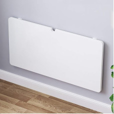 Wooden Wall Folding Table, Office Table, Kitchen Table, Floating Laptop Table, Dining Table, Desk, Folding Table, Computer Table, Foldable Hanging Work Table, Wall Table, Wall Cabinet, White (120 x 60