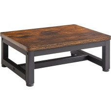 IBUYKE Wooden Step Stool for Adults Children, Heavy Duty Step with 500 lbs Capacity, Non-Slip Bedside Table, Wooden Step for High Beds, Bedroom, Living Room, Bathroom, Kitchen, Rustic Brown TBD001H