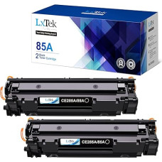 LxTek Purify 85A CE285A Toner Compatible with HP Laserjet Pro P1102W P1102 M1212 M1212NF M1217NFW M1132MFP P1109W M1210 M1130 M1132 (Black, Pack of 2)
