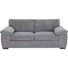 Large Corduroy Sofa Set Cream 3 Seater 2 Seater Modern Living Room Furniture with Soft Fabric and Solid Wood Frame