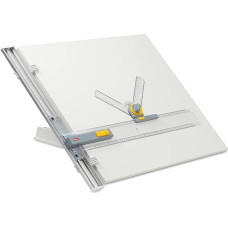 Aristo Drawing System A2 Format Drawing Table with Drawing Machine, Panel Size 60 x 70 cm, Adjustable Tilt Angle, Grey