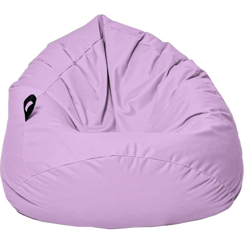 Millindabag Chestnut Teardrop-Shaped Beanbag for Children, Teenagers and Adults, Beanbag Cushion, Indoor and Outdoor Gaming, Suitable for Gaming, Pre-Filled Seat Cushion, Floor Cushion (Lilac, XL
