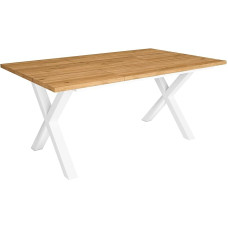 Skraut Home - Dining tables | 8 people | 170 | robust and stable thanks to its structure and solid legs | ideal for family gatherings | oak | industrial style