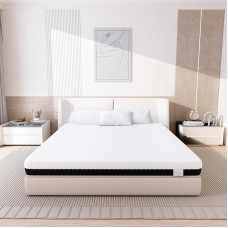 Memory Mattress 180 x 200 cm, 7-Zone Memory Foam Mattress, Hardness H3 Mattress Height 26 cm, Cold Foam Mattress (180 x 200 x 16 cm)