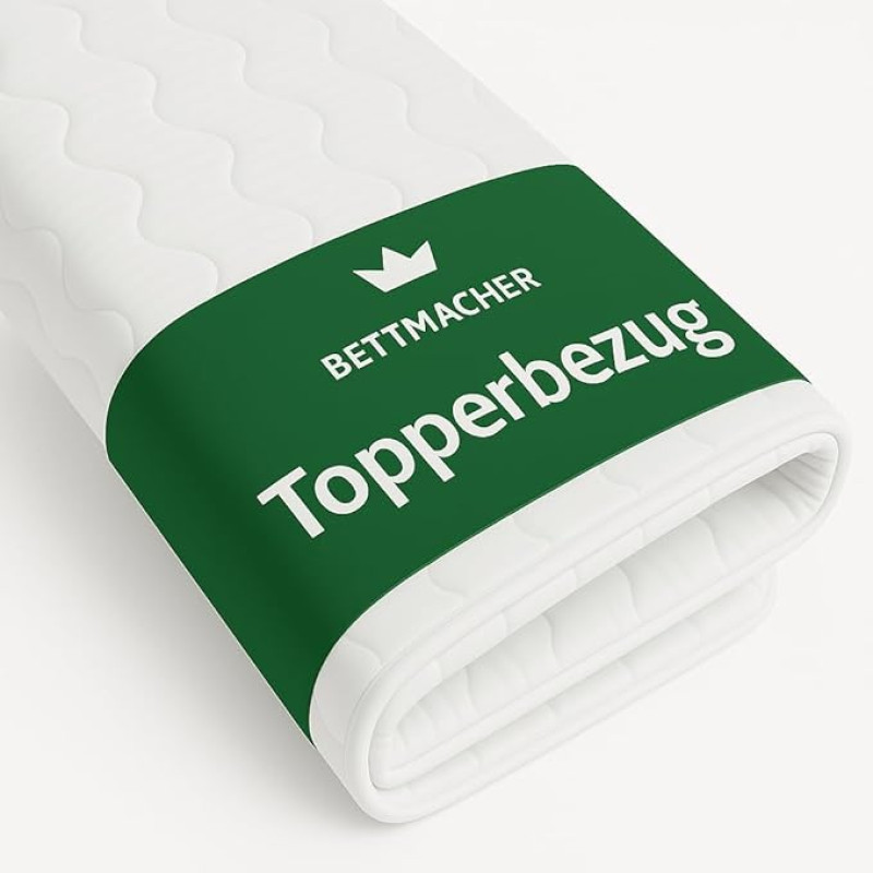 Bettmacher Topper Cover 140 x 200 cm 5-7 cm Core Height Washable 60°C Oeko-Tex Zip Microfibre