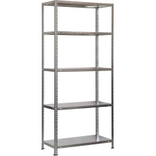 Simonrack Comfort Heavy Duty Shelving 180 x 80 x 50 cm Metal Shelving Basement Shelf Bending Point 100 kg 5 Shelves Galvanised