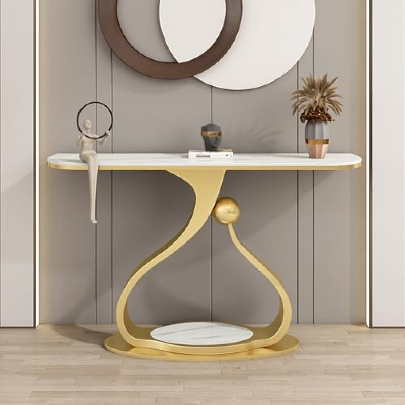 Modern Console Sofa Table, Elegant Entrance Furniture for Modern Home Decor