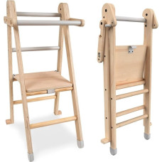 TP Toys Active-Tots Helper Tower Folding Step Stool for Toddlers and Kids, Foldable Standing Tower for Kitchen, Mothers' Helper Montessori Learning Step Ladder Durable and Safe Design, 50 x 47.3 x