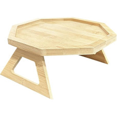 DD-life Octagon Sofa Armrest Clip, Clip on Tray, Table for Couch Armrest, Foldable Sofa Armrest Clip, Suitable for Drinks/Remote Control/Snacks (Octagonal)