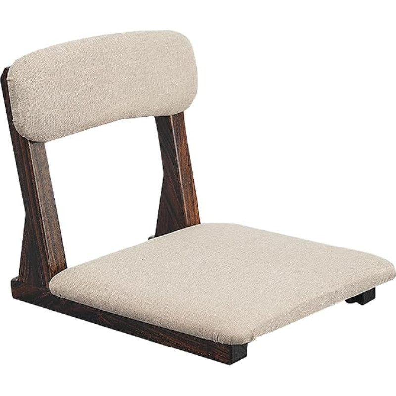 Timwooly Japanese Floor Chair, Foldable Meditation Chair, Living Room Chair, Floor Seat, Portable Japanese Legless Chair, Lazy Sofa for Bay Window, Meditation, Reading