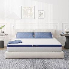 Avenco Topper 90x200x7.5cm, Matratzentopper，Schaumstoffmatratzenauflage mit Gel-Memory-Schaum und Bambusfaser-Beimischung, CertiPUR-US zertifiziert