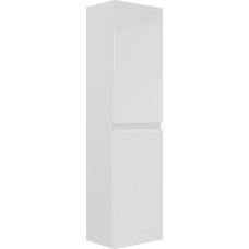 Angela Bathroom Cabinet, 150 cm, High Gloss White, Shelf Cabinet, Tall Cabinet, Furniture Bathroom Cabinet