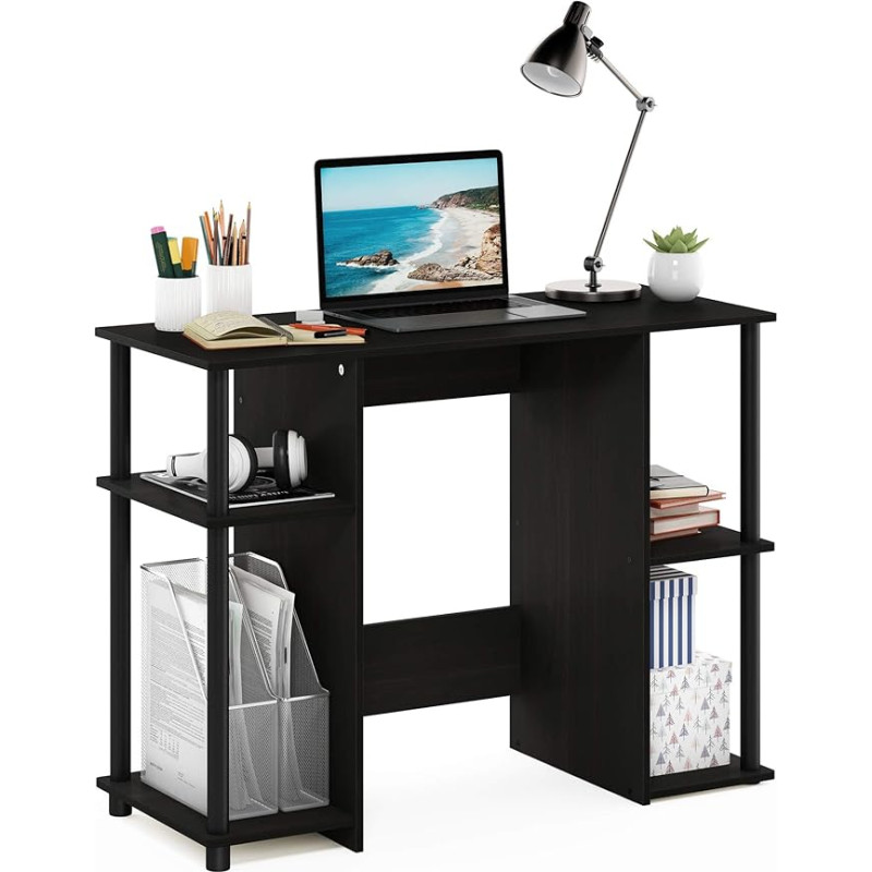 Furinno 15112 JAYA Compact Computer Study Desk, Espresso, Espresso