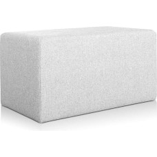 Deshome Pouf Stool Footrest 83 x 43 x 44 cm Water-Repellent Fabric: Modern Design Pouf for Sofa Living Room Bedroom Pouffe Pouffe Minerva Grey
