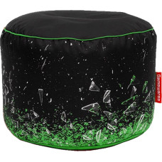 Gamewarez Toxic X-Ray Station Stool - Gaming Stool, Footstool for Gaming, with Side Pocket, Robust and Tear-Resistant, Made in Germany, Green