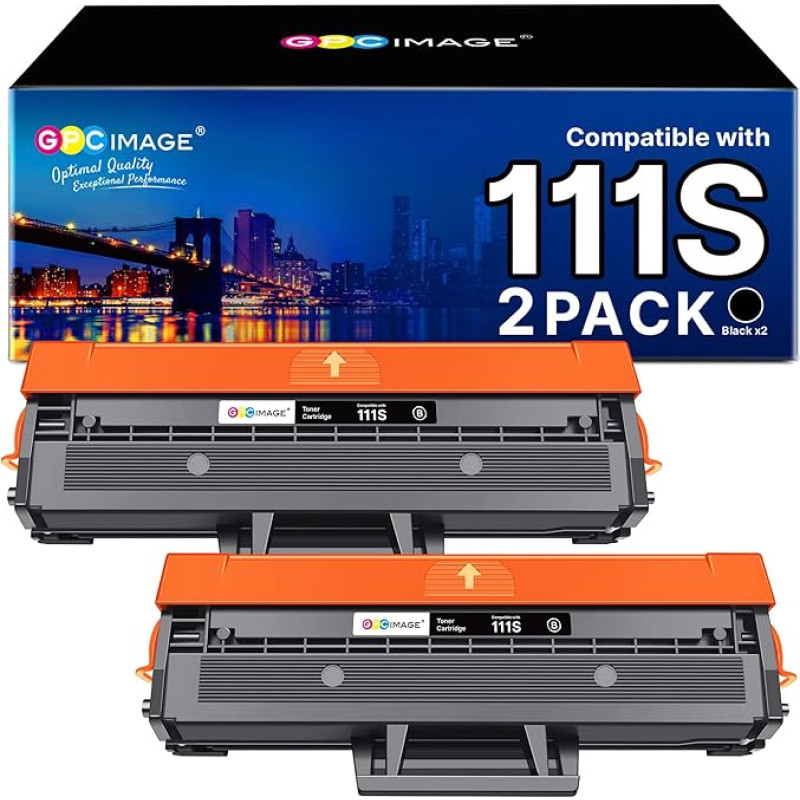 GPC Image D111S ühilduvad tindikassetid, 2 musta värvi