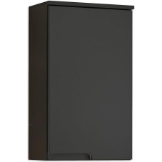 SPICE Vannitoa seinakapp, matt must - vannitoa kapp, kus on palju hoiuruumi - 40 x 66,5 x 23 cm (B x K x S)