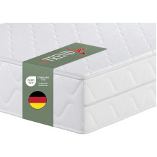 Badenia Trendline BT100 2-in-1 Duo XXL Orthopaedic 7-Zone Comfort Mattress, 22 cm High, Firmness Level 2 and 3, 140 x 200 cm, Oeko-Tex Certified, Produced According to German Quality Standard