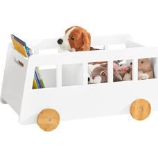 SoBuy KMB41-W Children's Shelf, Storage Shelf, Book Stand, Toy Shelf, Approx. 68 x 33 x 43 cm (W x H x D)
