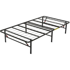 Amazon Basics Folding Platform Bed Frame, No Tools Required for Assembly, Underbed Storage