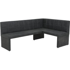 Hela Tische, Melanie Corner Bench Seat Cover Microfibre Vintage Look Long Side Left W 200 x 140 x H 90 cm