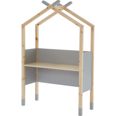 BAÏTA - Tipi Tiny Expandable Desk Grey and Solid Pine