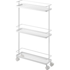 YAMAZAKI home 7151 Tower Rolling Kitchen Storage Cart, White