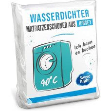 Sweet Night 027612 Axel Mattress Protector jersey 160 x 200 cm White