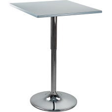 Brigros WeHome Bar Table, High Coffee Table, Height Adjustable Coffee Table, Square or Round Table, Kitchen Table Available (Grey, Square)