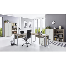 moebel-dich-auf.de Tabor Pro 1 Office Furniture Set in Various Colours (Sonoma Oak / Matte White)