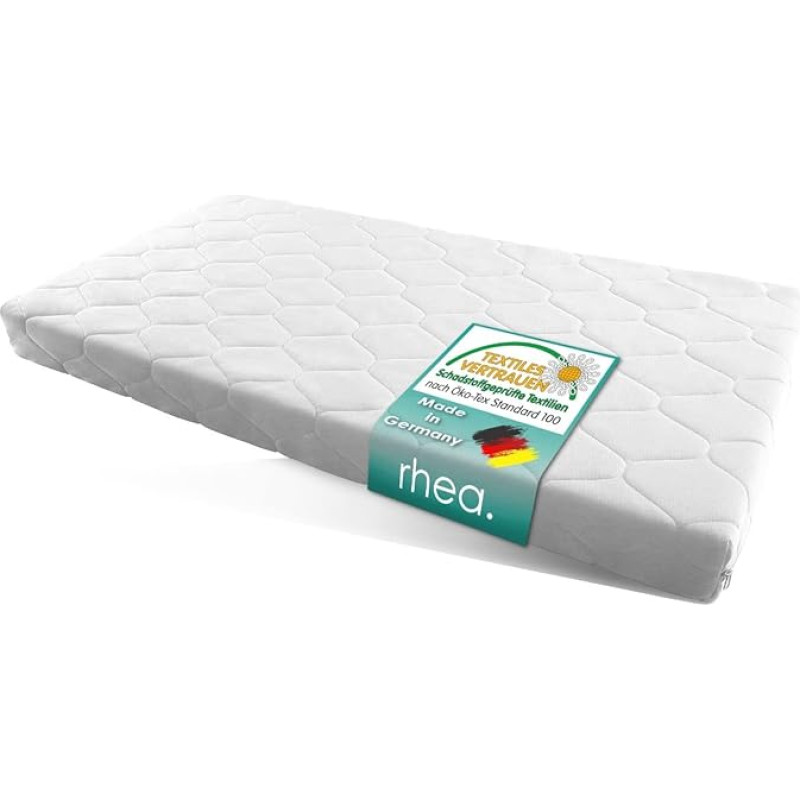 Stillerbursch Rhea H2 Children's Mattress, 80 x 160 cm, Baby Cot, Reversible Mattress, Removable Cover with Climate Fibre, Washable up to 40 °C, Dimensionally Stable Comfort Foam Core, Hygiene Cover