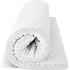EGO HOME Mattress Topper 160 x 200, 7-Zone Mattress Topper with Memory Foam, Oeko-Tex Certified, 160 x 200 cm Mattress Topper for Box Spring Bed Mattresses Sofa Bed