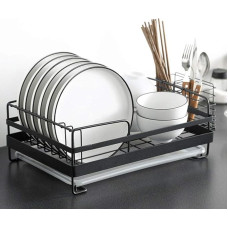 Msuiiixcccc Geschirrtrockner, Spülbecken Abtropffläche mit Abtropfbrett Premium Edelstahl für Küchengeschirrkörbe