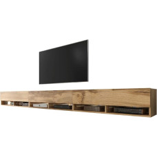 Selsey Wander TV Board / TV Cabinet for Living Room Hanging/Standing, Optional with LED, 300 (3 x 100) cm Wide (Wood Effect Wotan Oak, with LED)
