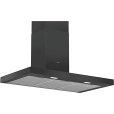 Bosch DWB96BC60 Wandesse Series 2 Cooker Hood for Wall Mounting 90 cm Wide, LED Lighting, Push Button Switch, Metal Grease Filter, Black
