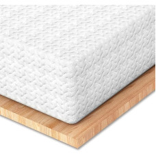 MISSCOZY Mattress Topper 90 x 200 cm, H2/H3 Made of 7 cm Memory Foam Gel Topper, Oeko-Tex Certified for Box Spring Bed and Uncomfortable Beds Sofa Bed, Washable, White