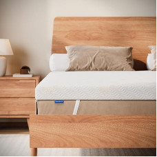 NewentorLife Firm Mattress Topper for Double Bed with Washable Cover, Oeko-Tex and CertiPUR-US Certified