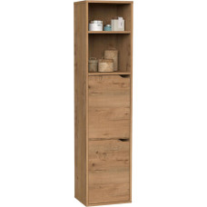 MUEBLES PITARCH Nadia Column, Wood, Oak, Gold, 150 x 36.5 x 30 cm