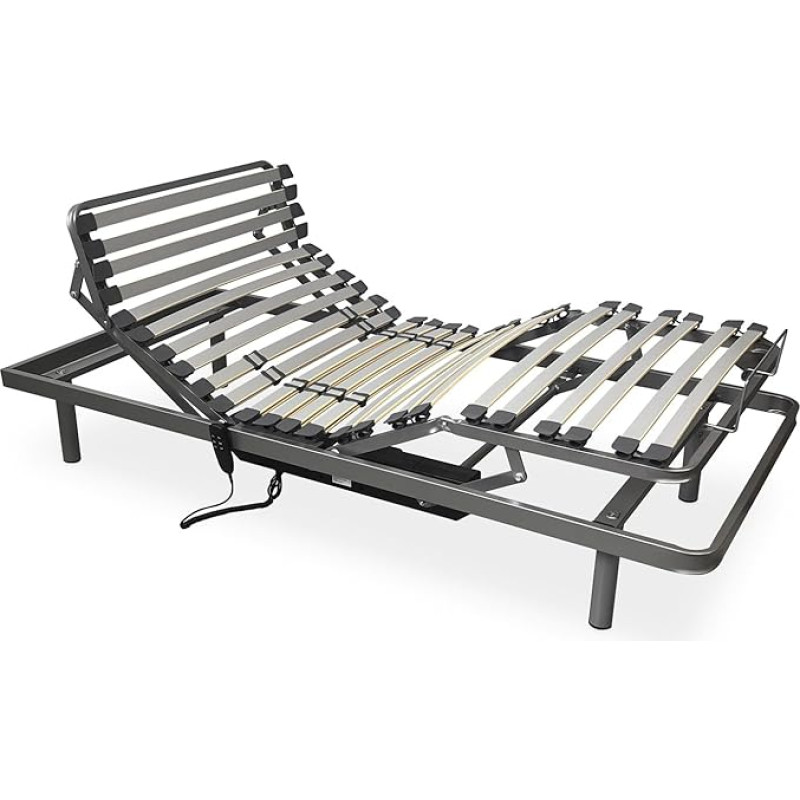 DUÉRMETE ONLINE - Artilux Electric Folding Bed, 5 Levels, Reinforced Frame, Reliable and Quiet, German Motor, 90 x 190 cm