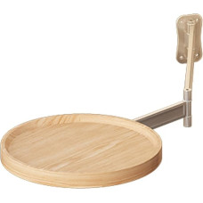 Runder, an der Wand montierter, kleiner Klapptisch, 11 Zoll, herunterklappbarer Schreibtisch, Nachttisch, einziehbar, 180° abnehmbares Flip-Out-Design für Schlafzimmer, Hotel, Wohnzimmer, Balkon. (W