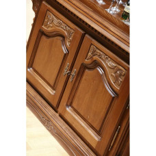 SIMEX Furniture - Cristina Collection - Buffet Bar - Solid Wood - Beech Wood Furniture Natural Brown - Living Room, Office