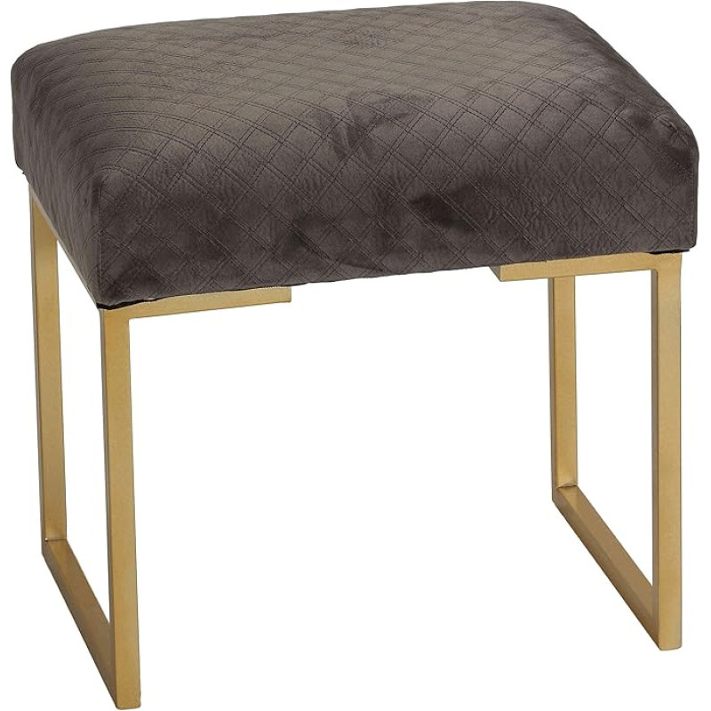 Cortesi Home Allium Ottoman with Painted Gold Legs 19
