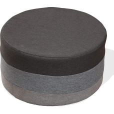 Rebecca Mobili RE4542 Fabric Ottoman Seat Cushion in 3 Colours, Grey, Home Accessory for Entrance, Hallway, House, Dimensions: 25 x 45 x 45 cm (H x L x W)