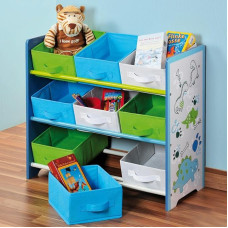 Kesper laste hoiuriiul, universaalne riiul, puidust riiul, FSC puitkiudplaat, 660 x 595 x 300 mm, sinine