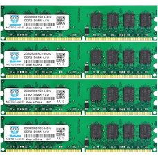Motoeagle DDR2 DIMM 8GB (4x2GB) 800MHz PC2-6400U 240-pin 1.8V PC2 6400 RAM 2Rx8 UDIMM 6300 Desktop Memory CL5 Unbuffered Non-ECC Kit